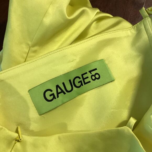 GAUGE81 Vona Full Length Maxi Dress with Slit Black Tie Formal Evening Gown - Picture 16 of 17